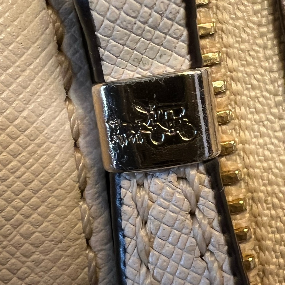 Coach 2014 Madison Ivory Saffiano Mini North/South Tote - Picture 9 of 16